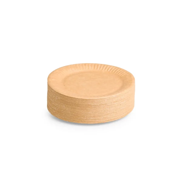 Talerzyki papierowe jednorazowe ekologiczne 15 cm eko kraft – 100 szt
