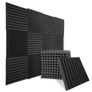 Wygłuszająca pianka akustyczna klin 30x30x2,5 cm antracytowa - 12 szt