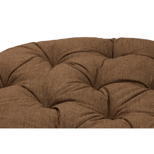 Fotel obrotowy model PAPASAN z poduszką brązowy - obrazek 9
