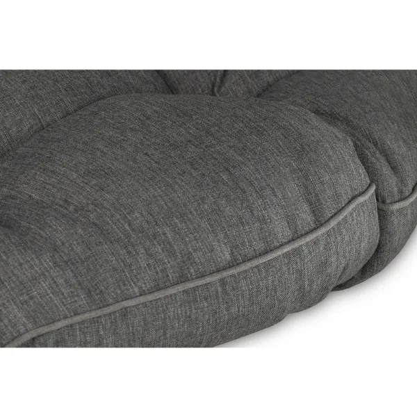 Fotel obrotowy model PAPASAN z poduszką ciemno szary - obrazek 8