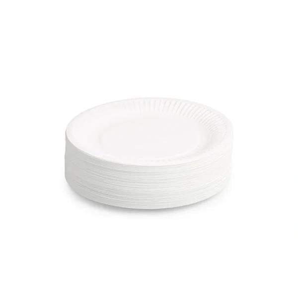 zestaw białych talerzy papierowych 18 cm ekologiczne naczynia jednorazowe