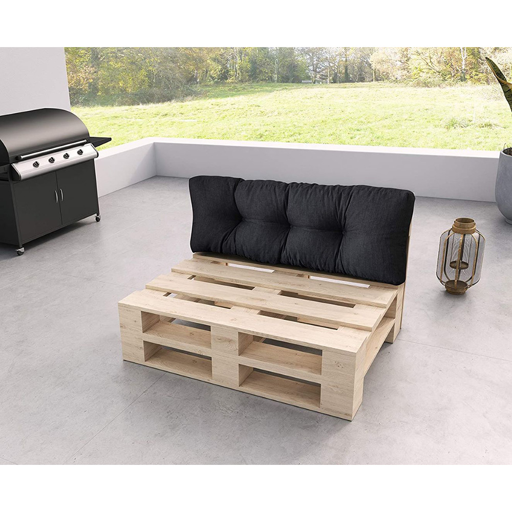 Poduszka oparcie na meble z palet MALMO 120×40 czarna - obrazek 3