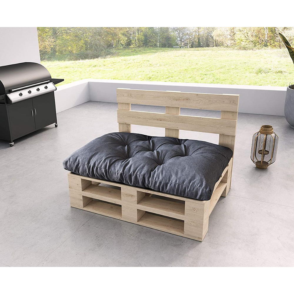 Poduszka siedzisko na meble z palet MALMO 120x80 ciemno szara - obrazek 3