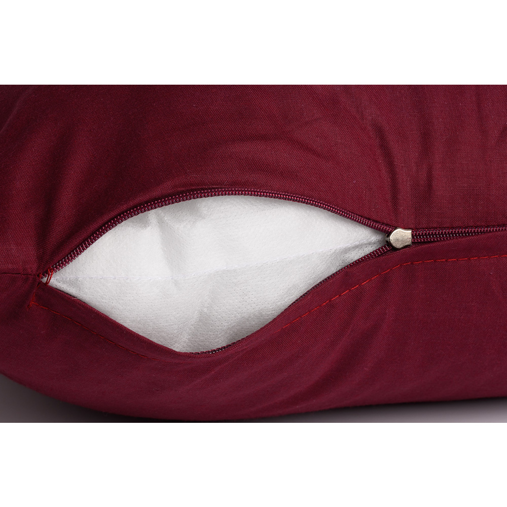 Poszewka na poduszkę 100% bawełna CLASSIC 40x40 bordowa - obrazek 3