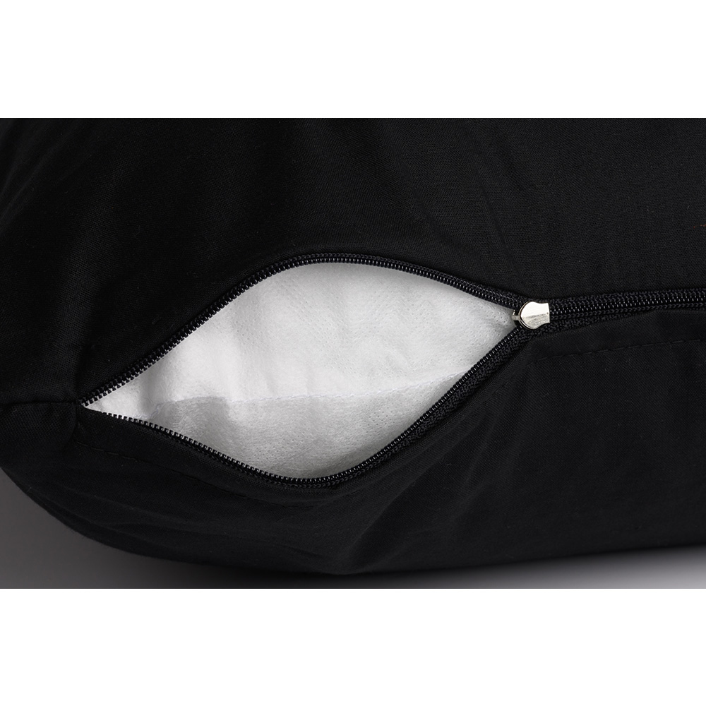 Poszewka na poduszkę 100% bawełna CLASSIC 40x40 czarna - obrazek 3