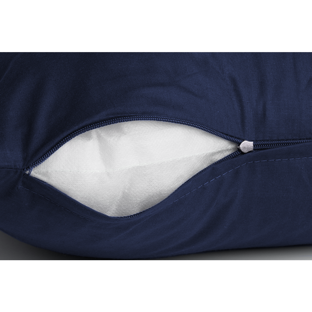 Poszewka na poduszkę 100% bawełna CLASSIC 45x45 granatowa - obrazek 3