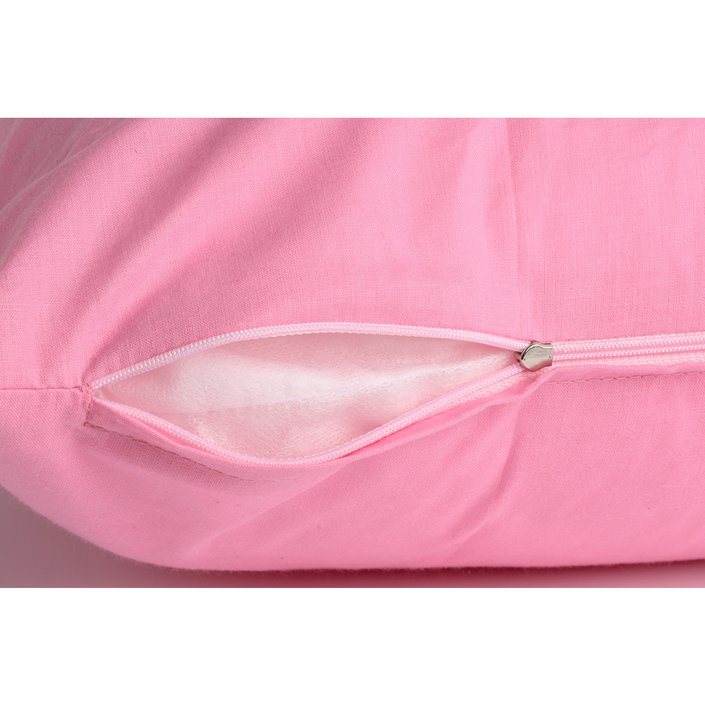 Poszewka na poduszkę 100% bawełna CLASSIC 45x45 różowa - obrazek 3