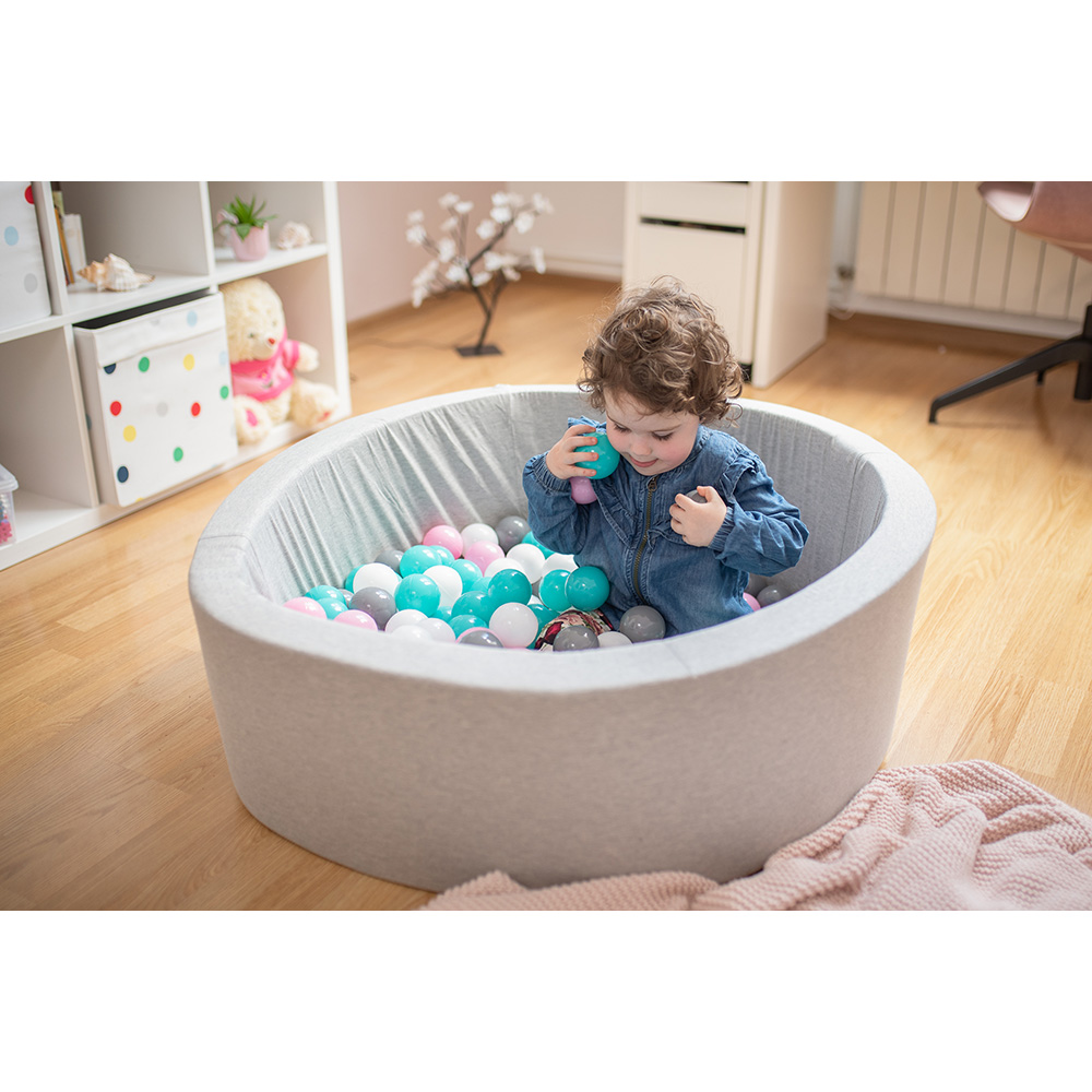 Suchy basen kojec do zabawy 90x30 + 200 szt piłek Kpl. 3 - obrazek 4