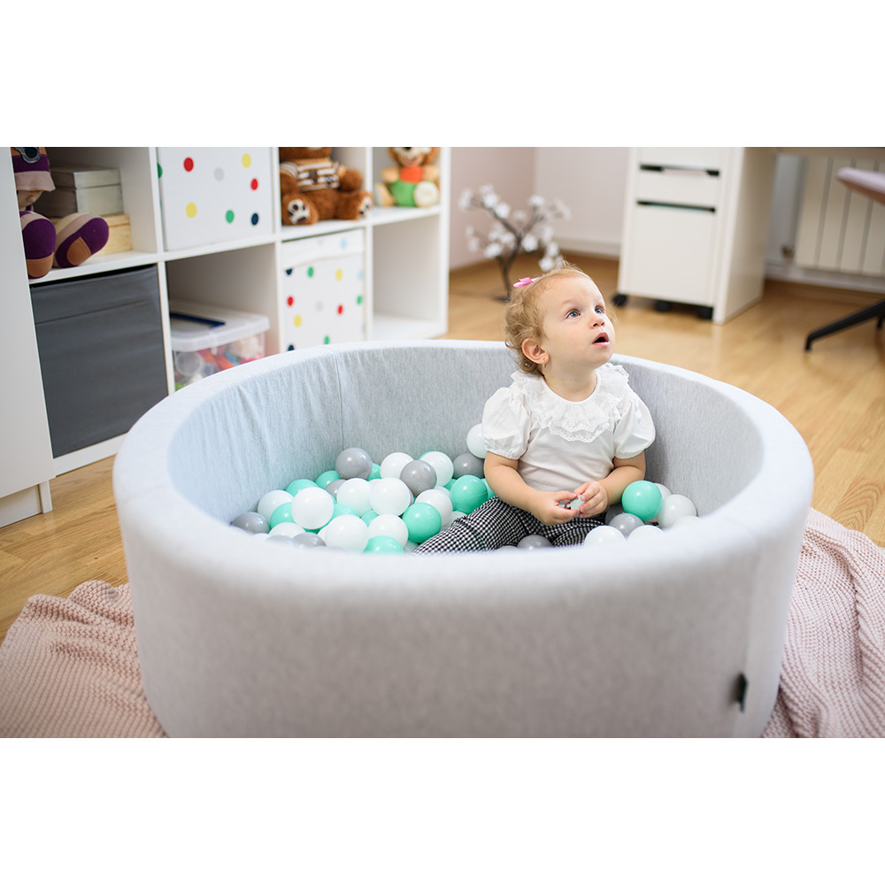 Suchy basen kojec do zabawy 90x30 + 200 szt piłek Kpl. 7 - obrazek 4