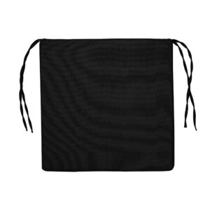 Poduszka na krzesło i ławkę ogrodową FOX 40x40 czarna