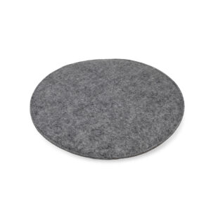 Poduszka dekoracyjna z filcu na krzesło domowe 36Ø ciemno szara