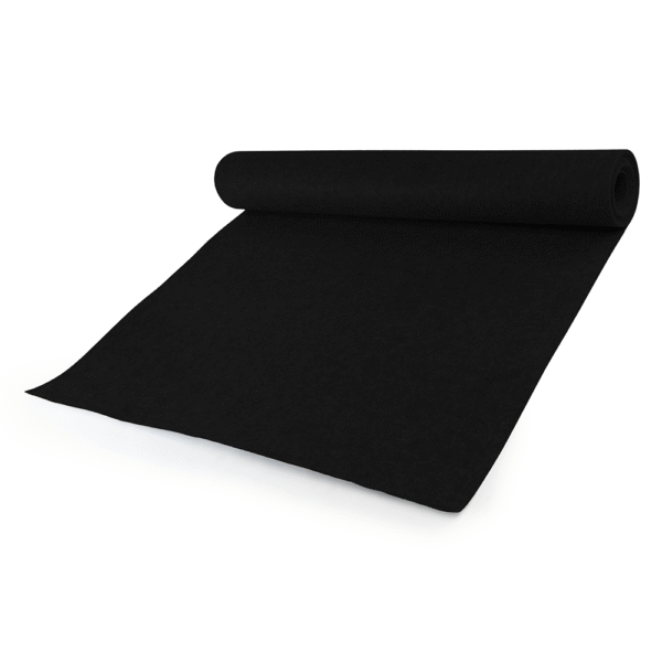 Czarny filc na metry 150x50cm 400g/m2 3mm