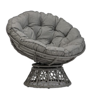 Fotel obrotowy model PAPASAN z poduszką jasno szary