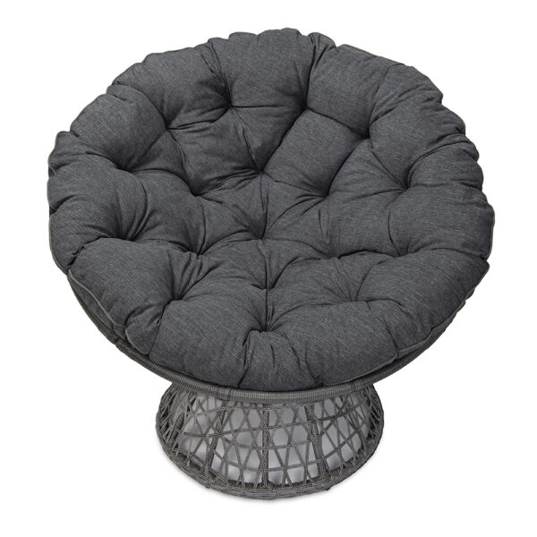 Poduszka na fotel obrotowy PAPASAN ciemno szara - obrazek 4
