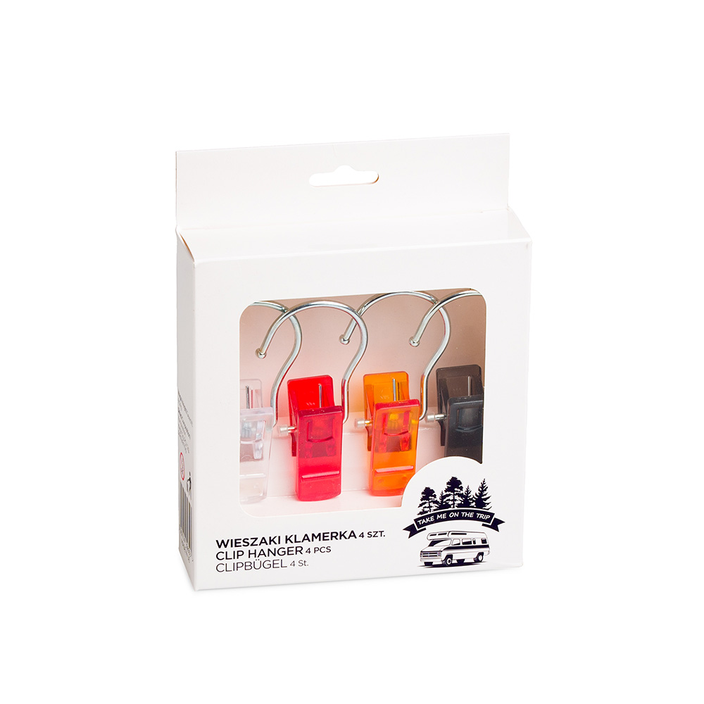 Zestaw klamerek odzieżowych na prezent MIX kolorów - 4 szt