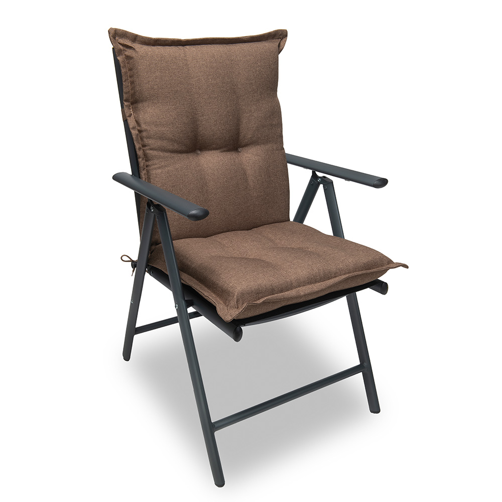 Poduszka na leżak krzesło ogrodowe CALIFORNIA 100×50 brązowa