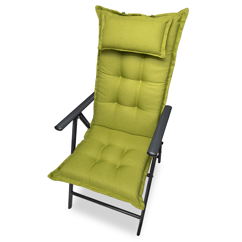 Poduszka na leżak krzesło ogrodowe CALIFORNIA 120×50 zielona