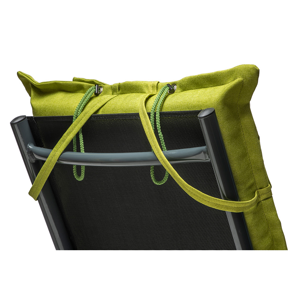 Poduszka na leżak krzesło ogrodowe CALIFORNIA 120×50 zielona - obrazek 5