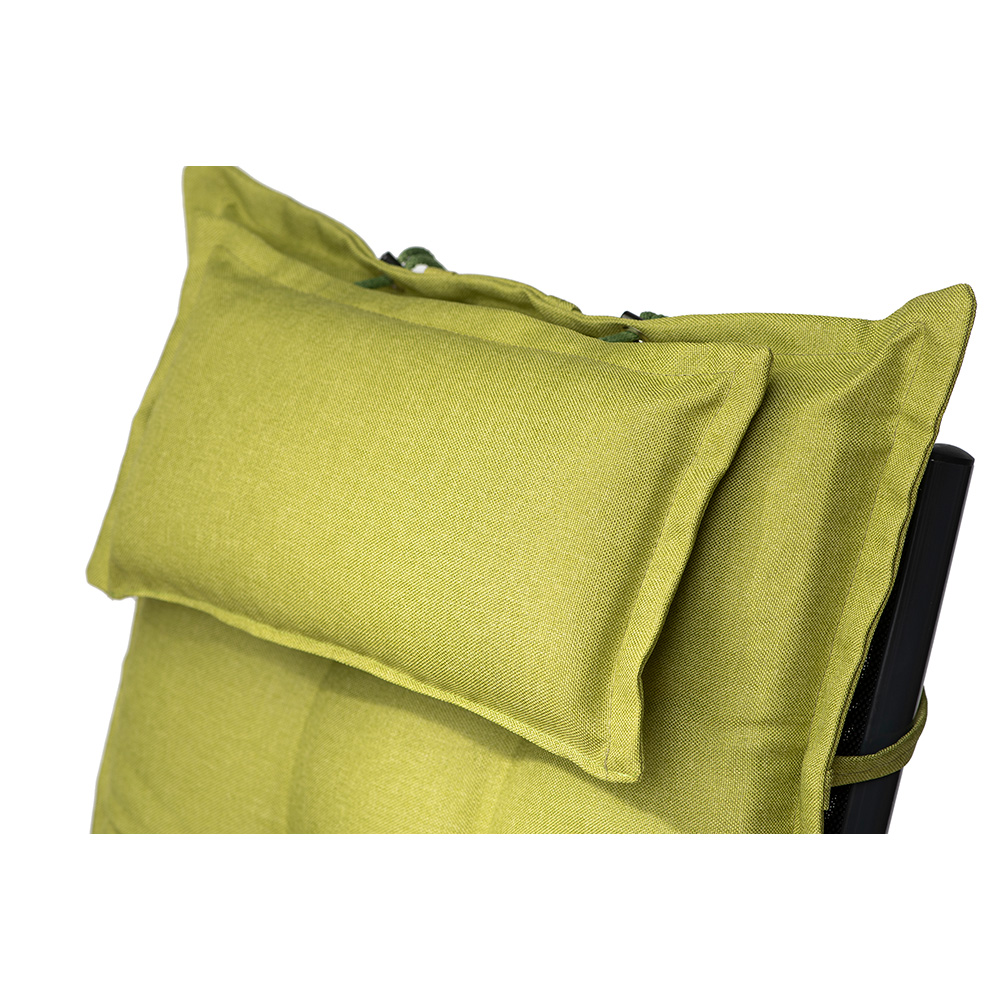 Poduszka na leżak krzesło ogrodowe CALIFORNIA 120×50 zielona - obrazek 4