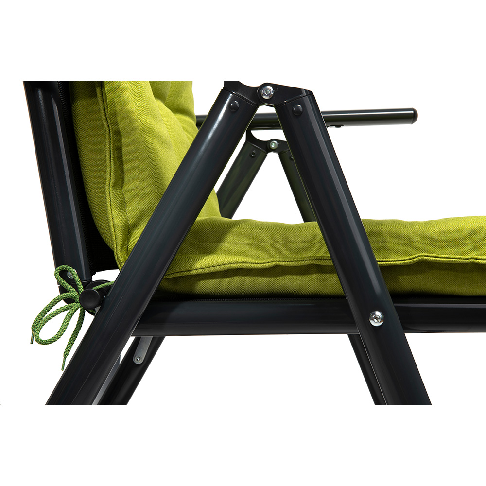 Poduszka na leżak krzesło ogrodowe CALIFORNIA 120×50 zielona - obrazek 3