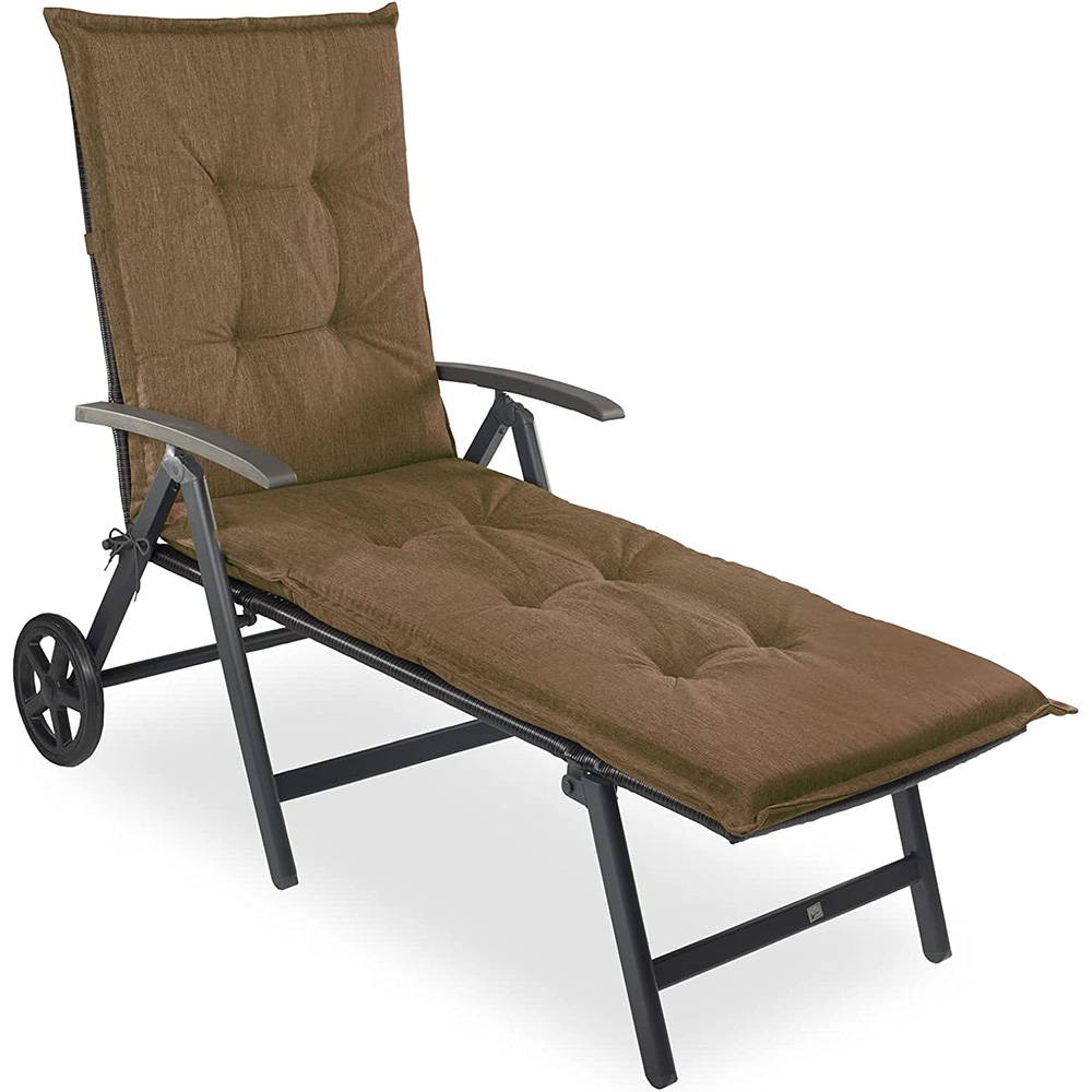 Poduszka na leżak krzesło ogrodowe CALIFORNIA 190x60 brązowa