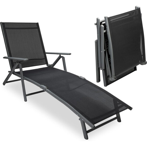 Leżak regulowany aluminiowy model CALIFORNIA 190cm