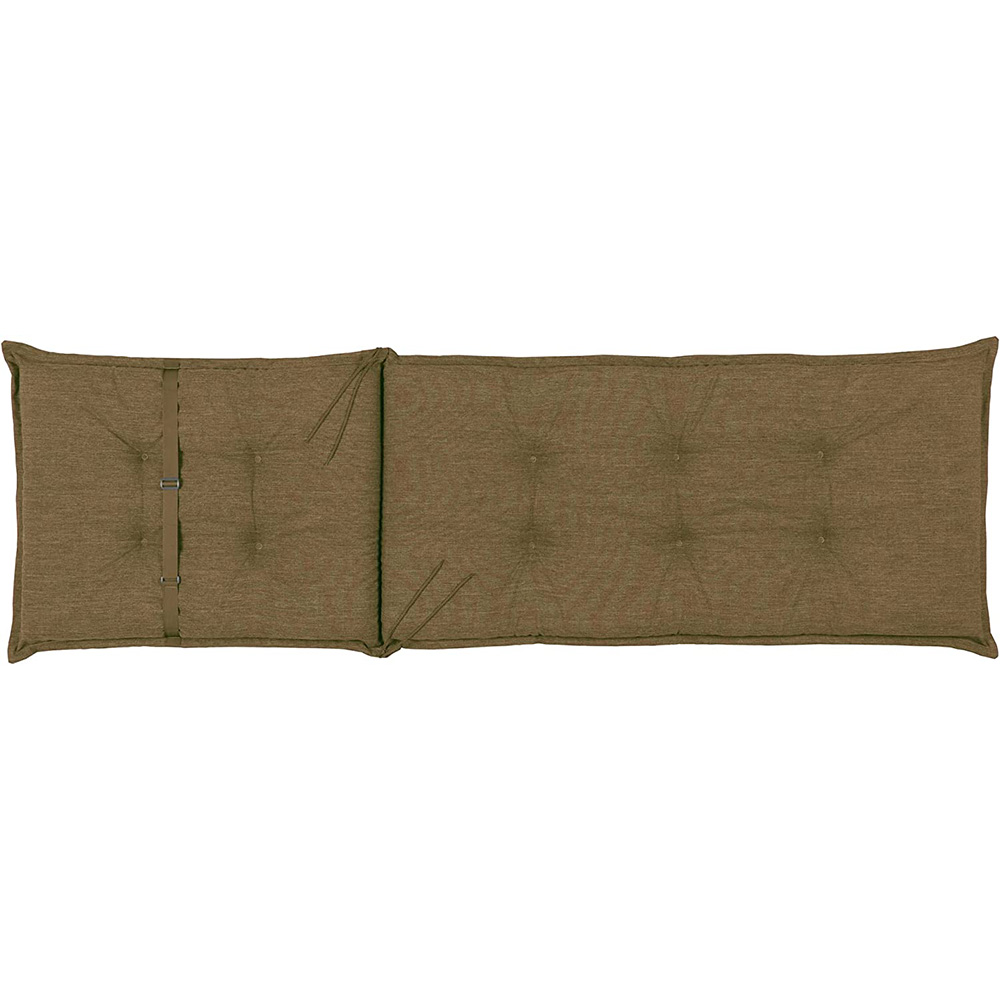 Poduszka na leżak krzesło ogrodowe CALIFORNIA 190x60 brązowa - obrazek 3