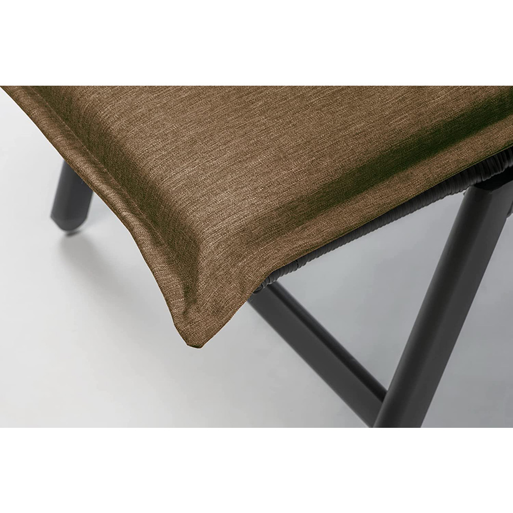 Poduszka na leżak krzesło ogrodowe CALIFORNIA 190x60 brązowa - obrazek 4