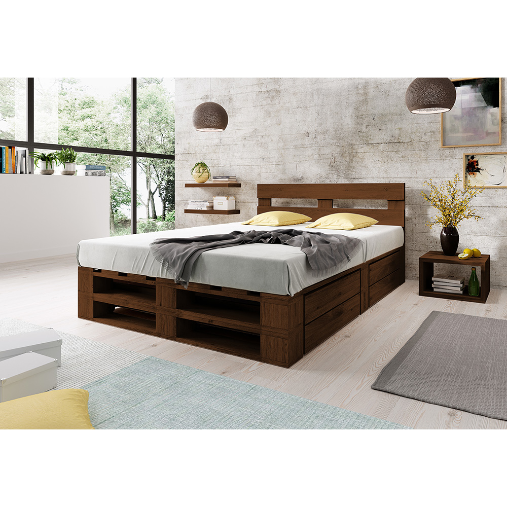 Szuflada na rzeczy sypialnianie do łóżka M2 palisander - obrazek 3