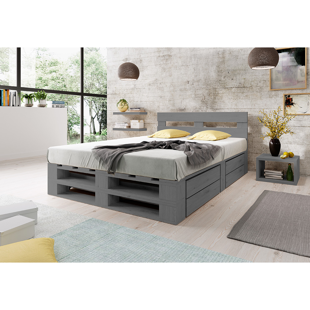 Szuflada na rzeczy sypialnianie do łóżka M2 szara - obrazek 3