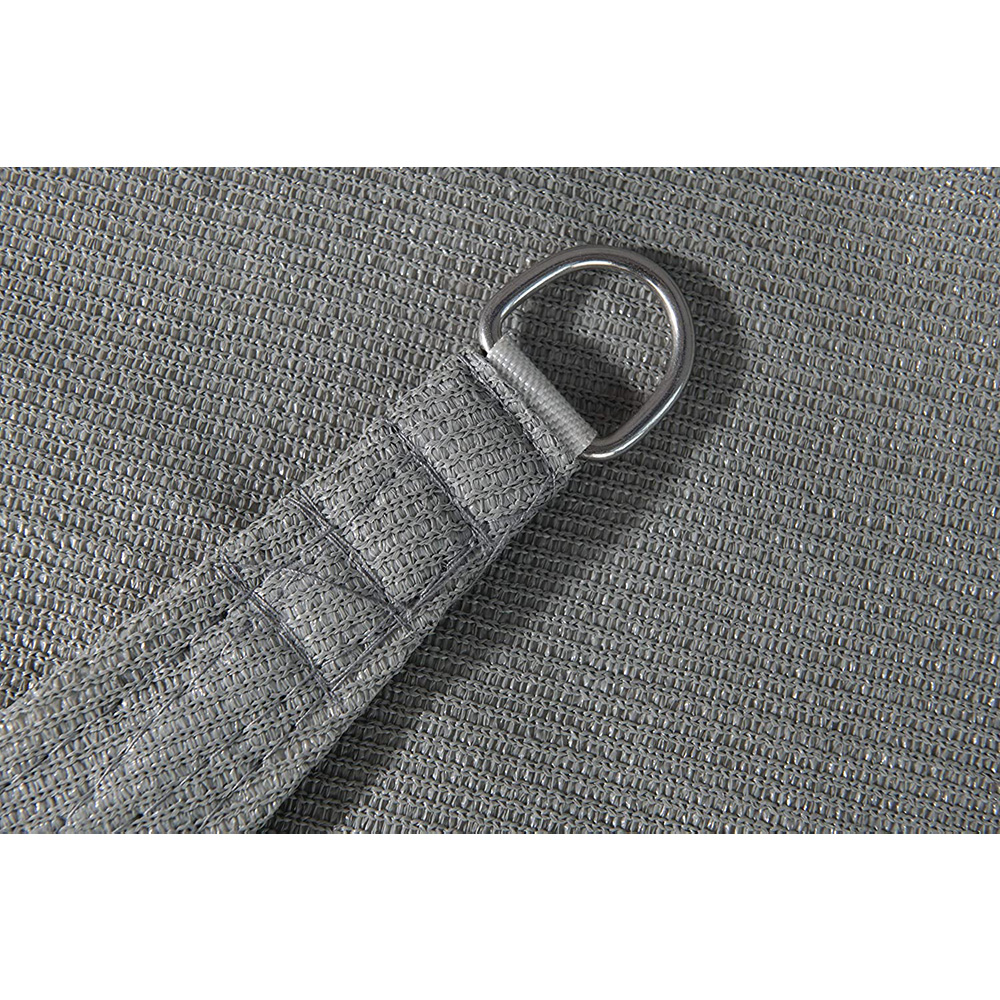 Przewiewny żagiel ogrodowy przeciwsłoneczny 3x4m szary - obrazek 3