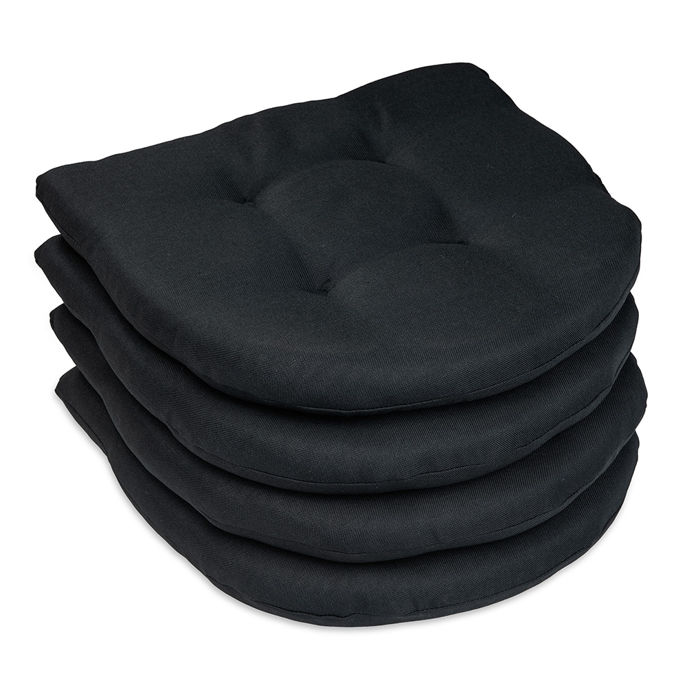 Poduszka na krzesło domowe skandynawskie OSLO 40×40 czarna - 4 szt