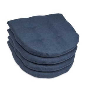 Poduszka na krzesło domowe skandynawskie OSLO 40×40 niebieska - 4 szt