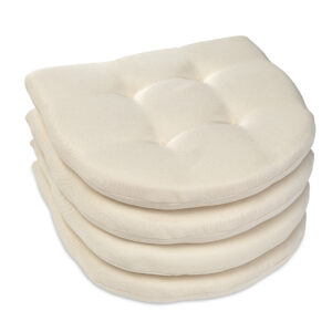 Poduszka na krzesło domowe skandynawskie OSLO 40×40 kremowa - 4 szt