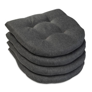 Poduszka na krzesło domowe skandynawskie OSLO 40×40 ciemno szara - 4 szt