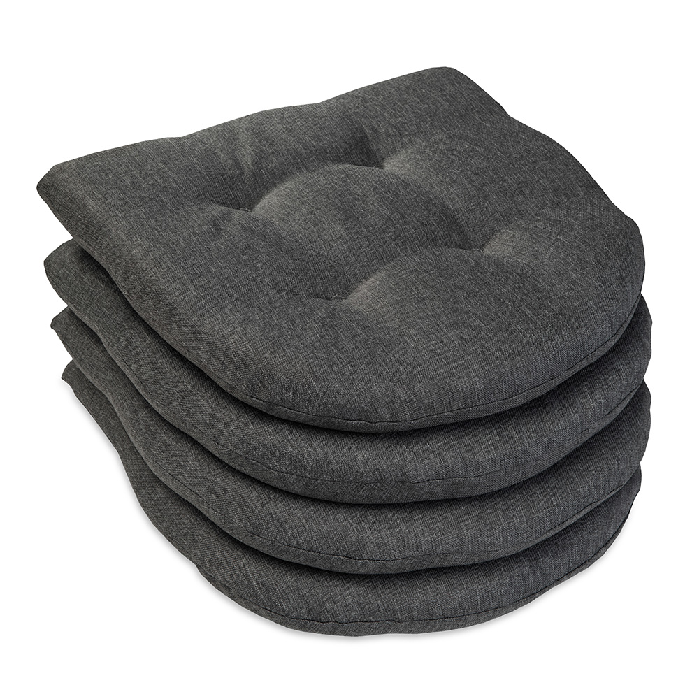 Poduszka na krzesło domowe skandynawskie OSLO 40×40 ciemno szara - 4 szt