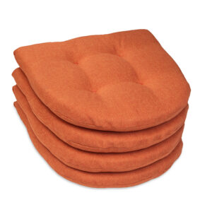 Poduszka na krzesło domowe skandynawskie OSLO 40×40 pomarańczowa - 4 szt