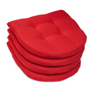 Poduszka na krzesło domowe skandynawskie OSLO 40×40 czerwona - 4 szt