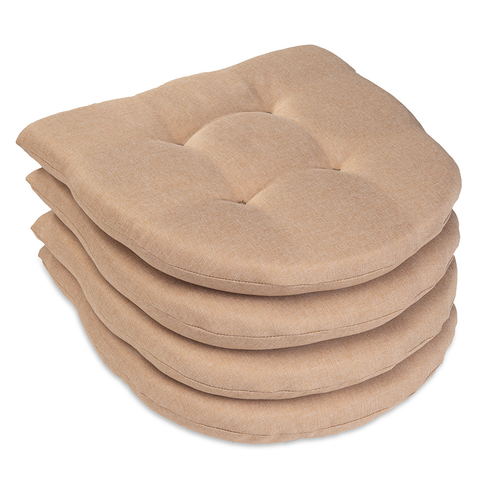 Poduszka na krzesło domowe skandynawskie OSLO 40×40 piaskowa - 4 szt