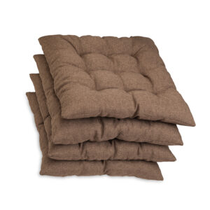 Poduszka na krzesło i fotel ogrodowy ONTARIO 40×40 brązowa - 4szt