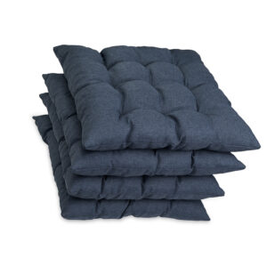 Poduszka na krzesło i fotel ogrodowy ONTARIO 45×45 niebieska - 4szt