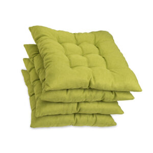 Poduszka na krzesło i fotel ogrodowy ONTARIO 40×40 zielona - 4szt