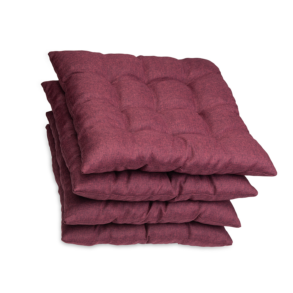 Poduszka na krzesło i fotel ogrodowy ONTARIO 40×40 fioletowa - 4szt