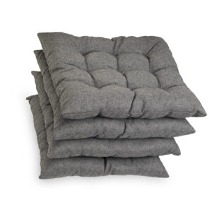 Poduszka na krzesło i fotel ogrodowy ONTARIO 40×40 jasno szara - 4szt