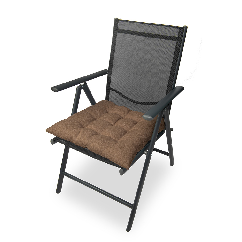 Poduszka na krzesło i fotel ogrodowy ONTARIO 40×40 brązowa - 4szt - obrazek 4