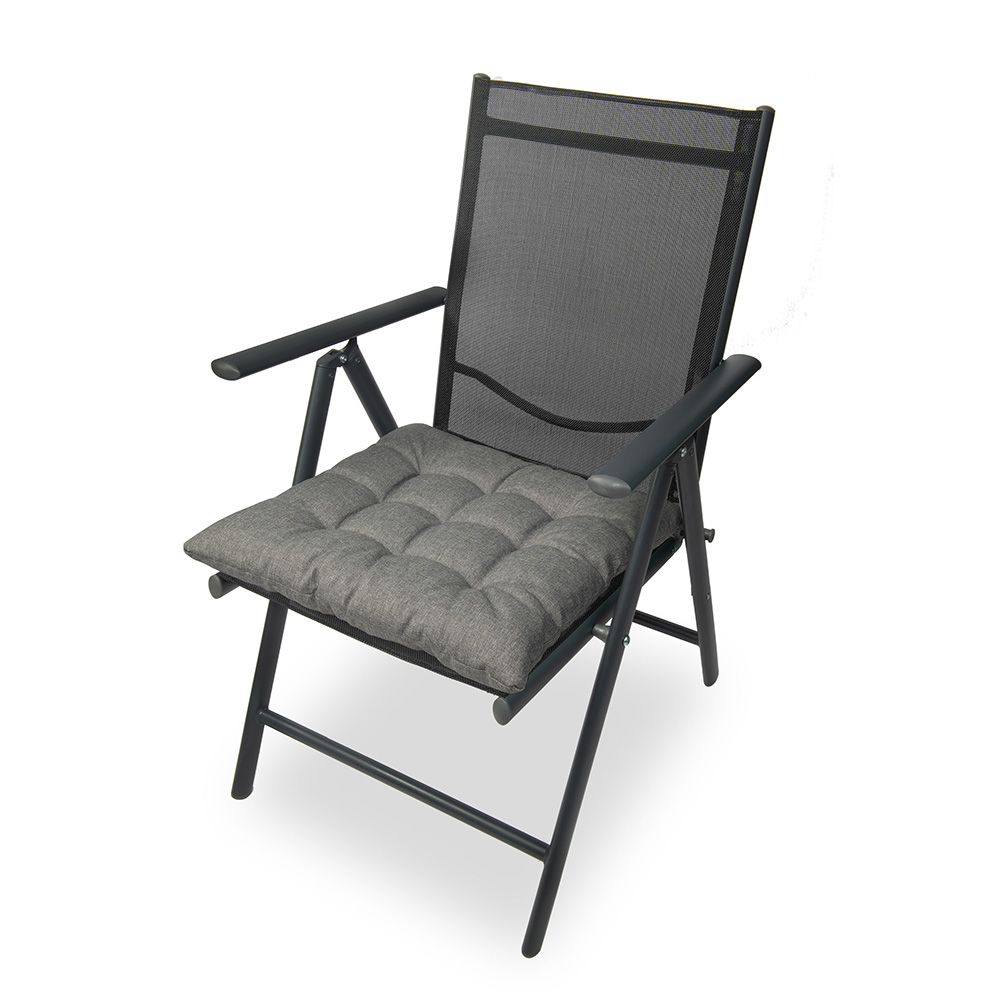 Poduszka na krzesło i fotel ogrodowy ONTARIO 40×40 jasno szara - 1szt - obrazek 4