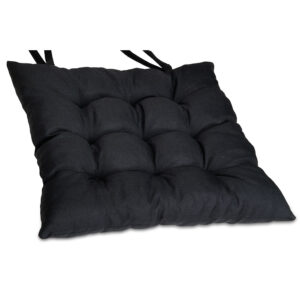 Poduszka na krzesło i fotel ogrodowy ONTARIO 40×40 czarna - 1szt