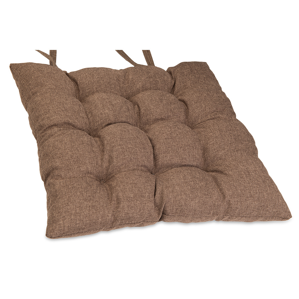 Poduszka na krzesło i fotel ogrodowy ONTARIO 40×40 brązowa - 1szt