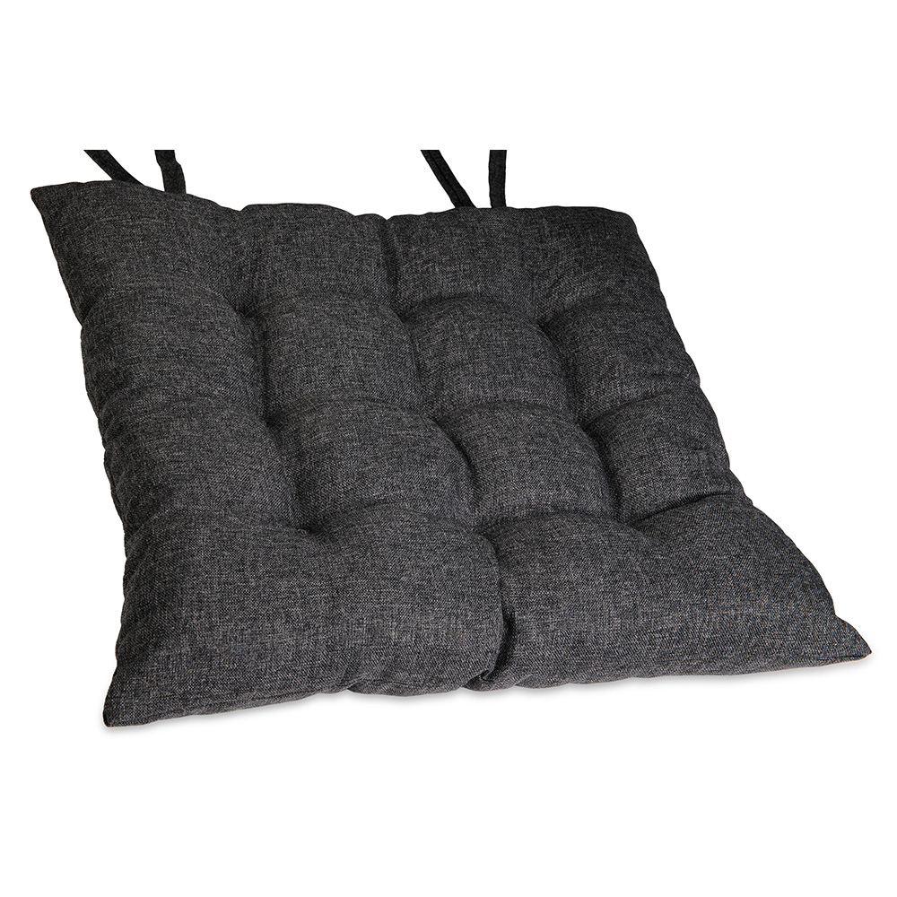 Poduszka na krzesło i fotel ogrodowy ONTARIO 40×40 ciemno szara - 1szt
