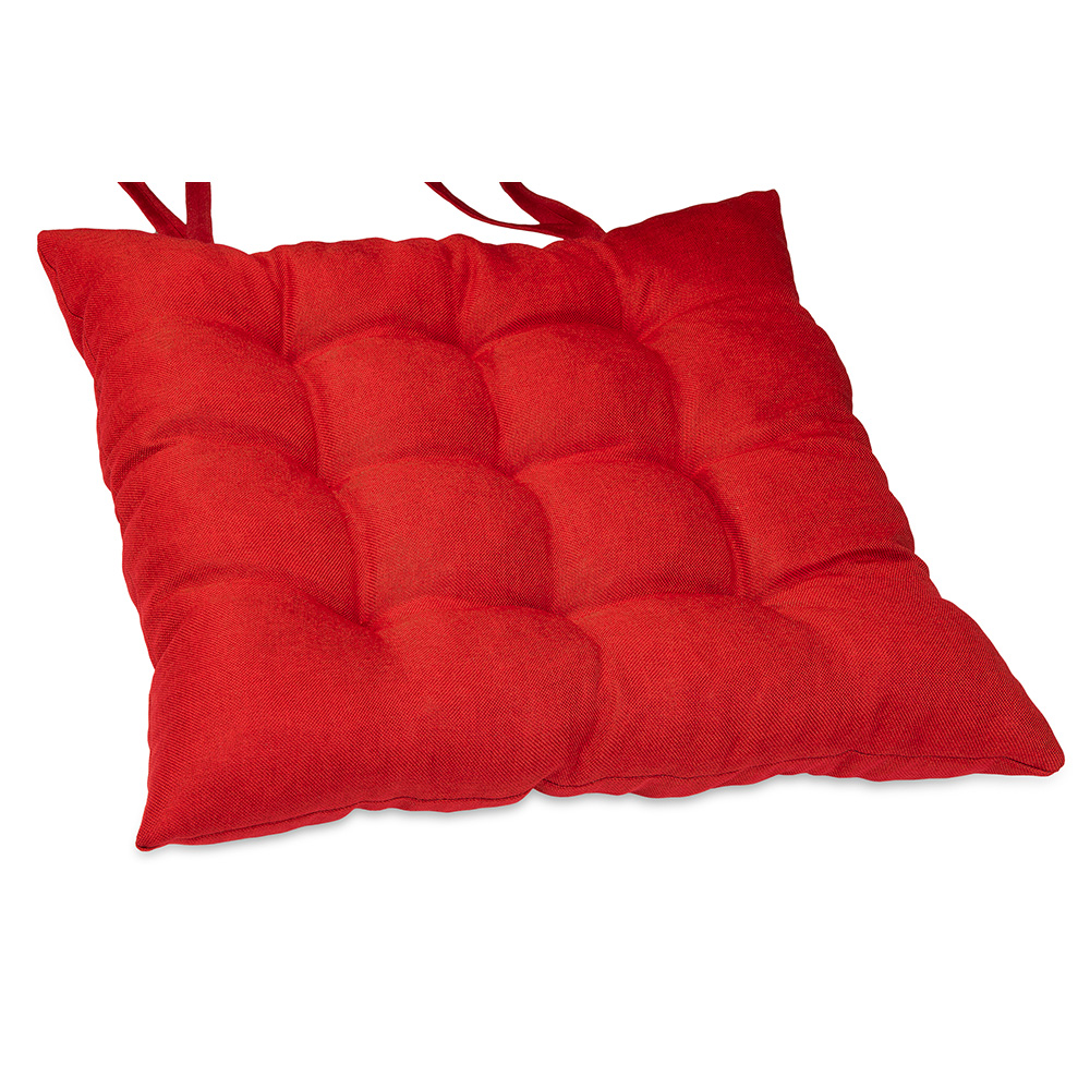 Poduszka na krzesło i fotel ogrodowy ONTARIO 40×40 czerwona - 1szt
